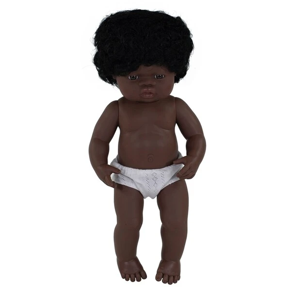 Anatomically Correct Baby Doll, 15in African Girl 3 Anatomically Correct Baby Doll, 15in African Girl