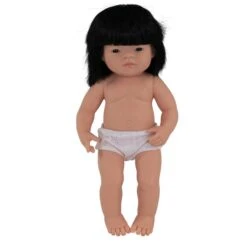 Anatomically Correct Baby Doll, 15in Asian Girl