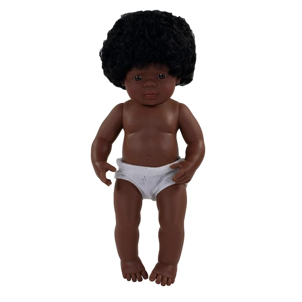Anatomically Correct 15in. Baby Doll, African-American Girl 3 Anatomically Correct 15in. Baby Doll, African-American Girl