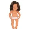 Anatomically Correct 15in. Baby Doll, Caucasian Girl, Brunette -Miniland Educational Educators20Resource MLE31080xx0