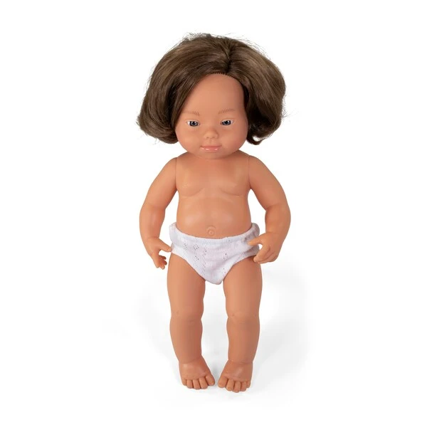 Anatomically Correct 15in. Baby Doll, Down Syndrome Caucasian Girl 3 Anatomically Correct 15in. Baby Doll, Down Syndrome Caucasian Girl