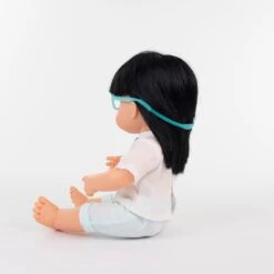 Baby Doll Asian Girl With Glasses 15in 7 Baby Doll Asian Girl With Glasses 15in -Miniland Educational Educators20Resource MLE31112xx1