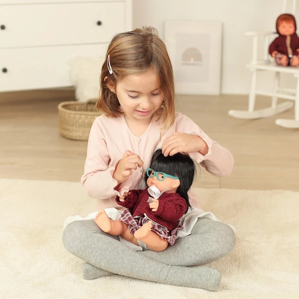 Baby Doll Asian Girl With Glasses 15in 4 Baby Doll Asian Girl With Glasses 15in - Image 2
