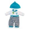 Doll Clothes, Fits 12-5/8in Dolls, Cold Weather Turquoise Pajamas -Miniland Educational Educators20Resource MLE31631xx0