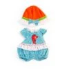Doll Clothes, Fits 12-5/8in Dolls, Warm Weather Romper/Hat Set -Miniland Educational Educators20Resource MLE31642xx0