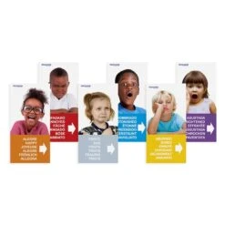 Emotiblocks, Interchangable Emotion Blocks, 18 Pieces 21 Emotiblocks, Interchangable Emotion Blocks, 18 Pieces -Miniland Educational Educators20Resource MLE323508