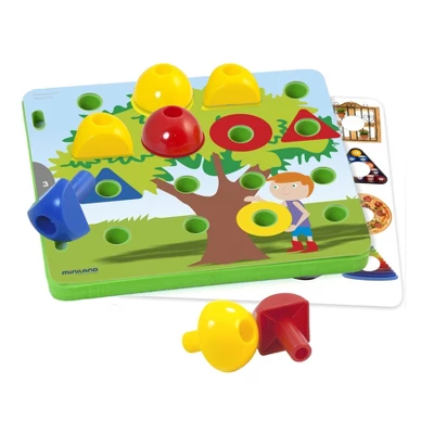 Miniland Educational Activity Pegs, 30 Pieces 3 Miniland Educational Activity Pegs, 30 Pieces