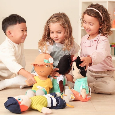 Miniland Fastening Learn To Dress 15" Doll - Male 5 Miniland Fastening Learn To Dress 15" Doll - Male - Image 3