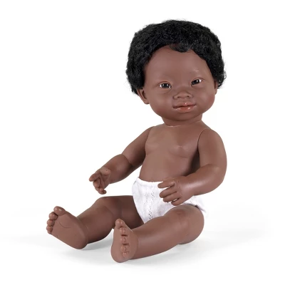 Miniland Educational Anatomically Correct 15" Baby Doll With Down Syndrome, Black Hair 3 Miniland Educational Anatomically Correct 15" Baby Doll With Down Syndrome, Black Hair