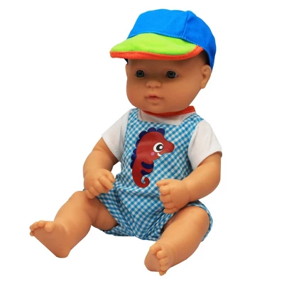 Miniland Educational Doll Clothes, Fits 12-5/8" Dolls, Warm Weather Jumper/Cap Set 5 Miniland Educational Doll Clothes, Fits 12-5/8" Dolls, Warm Weather Jumper/Cap Set - Image 3