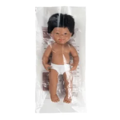 Miniland Educational Anatomically Correct 15" Baby Doll, Down Syndrome Boy