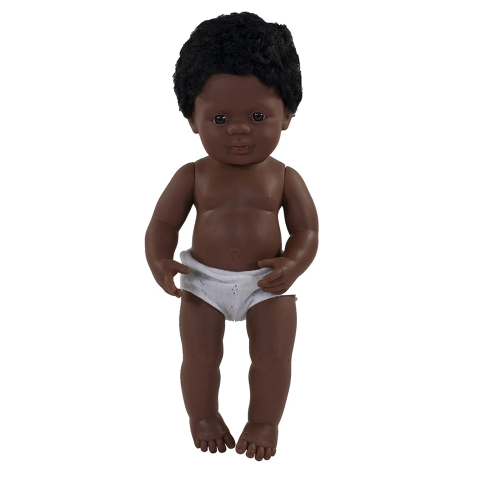 Anatomically Correct 15" Baby Doll, African-American Boy 3 Anatomically Correct 15" Baby Doll, African-American Boy