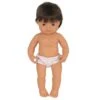 Anatomically Correct 15" Baby Doll, Caucasian Boy, Brunette -Miniland Educational MLE31079 L 1