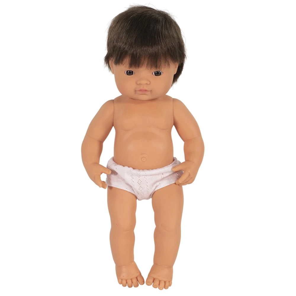 Anatomically Correct 15" Baby Doll, Caucasian Boy, Brunette 3 Anatomically Correct 15" Baby Doll, Caucasian Boy, Brunette