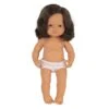 Anatomically Correct 15" Baby Doll, Caucasian Girl, Brunette 1 Anatomically Correct 15" Baby Doll, Caucasian Girl, Brunette -Miniland Educational MLE31080 L 1
