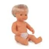 Baby Doll Caucasian Girl With Hearing Aid 15'', Polybagged -Miniland Educational MLE31114 L
