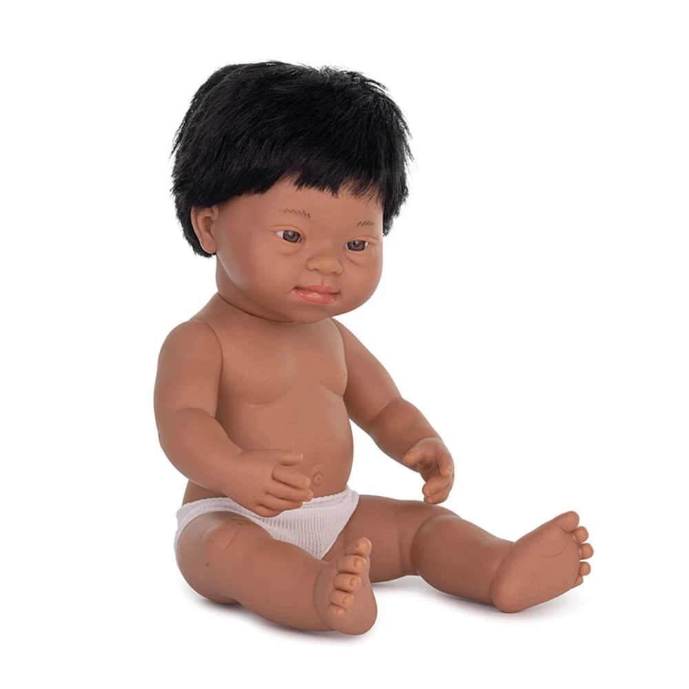 Anatomically Correct 15" Baby Doll, Down Syndrome Hispanic Boy 3 Anatomically Correct 15" Baby Doll, Down Syndrome Hispanic Boy